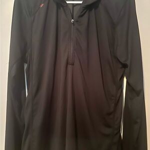 RHONE Black Zip Up Sweater